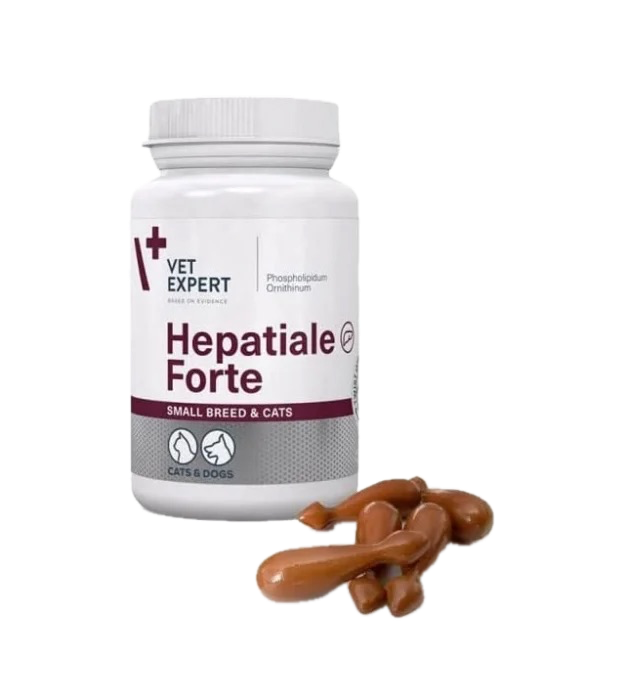 Supliment Hepatic Câini Rase Mici și Pisici 170mg 40 Capsule | VetExpert Hepatiale Forte