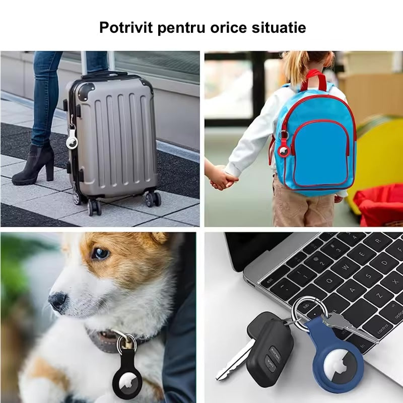 Husă Silicon AirTag Câini Pisici pentru Lesă Zgardă | Animalique