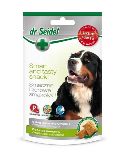 Dr. Seidel Recompense Câini pentru Imunitate Crescută cu Beta Glucan și Omega 3, 90g