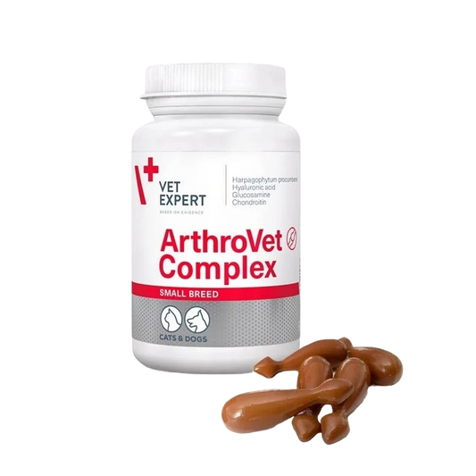 Supliment Articulații Câini Rase Mici și Pisici cu Glucozamină și Condroitină 60 Capsule | VetExpert