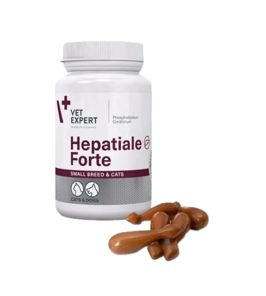 Supliment Hepatic Câini Rase Mici și Pisici 170mg 40 Capsule | VetExpert Hepatiale Forte