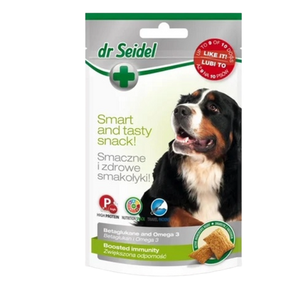 Dr. Seidel Recompense Câini pentru Imunitate Crescută cu Beta Glucan și Omega 3, 90g
