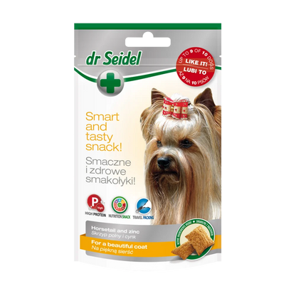 Dr. Seidel Recompense Câini Blană Frumoasă cu Extract Coada Calului și Zinc 90g